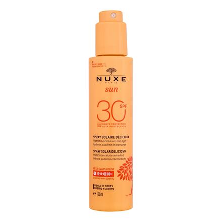 NUXE Sun Delicious Spray SPF30 unisex opalovací mléko ve spreji na tělo a obličej 150 ml