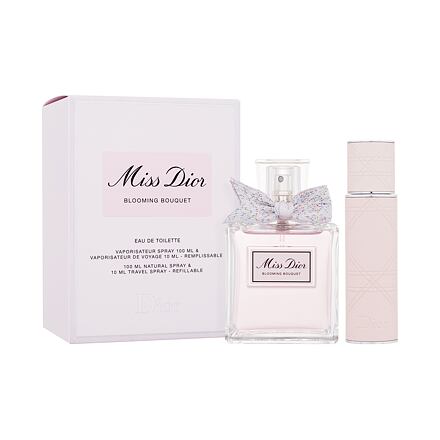 Christian Dior Miss Dior Blooming Bouquet 2023 dámská dárková sada toaletní voda 100 ml + toaletní voda v naplnitelném flakonu 10 ml pro ženy