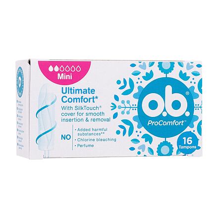 o.b. ProComfort Mini tampony se snadným zaváděním a vyjímáním 16 ks pro ženy
