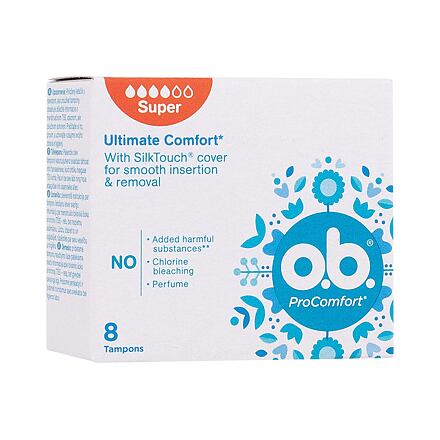 o.b. ProComfort Super tampony se snadným zaváděním a vyjímáním 8 ks pro ženy