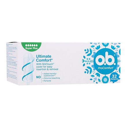 o.b. ProComfort Super Plus tampony se snadným zaváděním a vyjímáním 32 ks pro ženy
