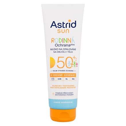 Astrid Sun Family Milk SPF50+ unisex voděodolné rodinné mléko na opalování 250 ml