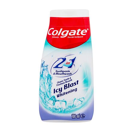 Colgate Icy Blast Whitening Toothpaste & Mouthwash bělicí zubní pasta a ústní voda 2v1 100 ml