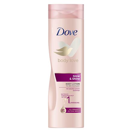 Dove Body Love Glow & Shine dámské tělové mléko s ceramidy pro rozzářenou pokožku 250 ml pro ženy