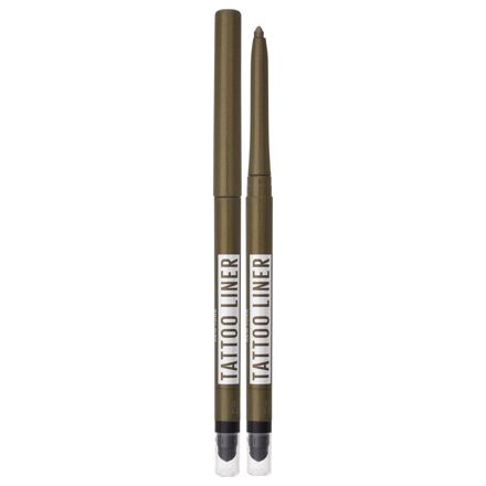 Maybelline Tattoo Liner Automatic Gel Pencil dámská voděodolná tužka na oči 0.73 g odstín zelená