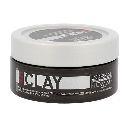 L'Oréal Professionnel Homme Clay pánský modelovací pasta se silnou fixací 50 ml pro muže