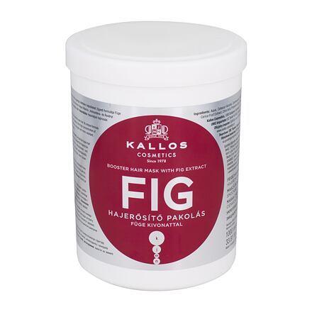 Kallos Cosmetics Fig dámská vyživující maska pro slabé a poškozené vlasy 1000 ml pro ženy