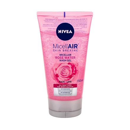 Nivea MicellAIR® Rose Water dámský micelární čisticí gel pro všechny typy pleti 150 ml pro ženy