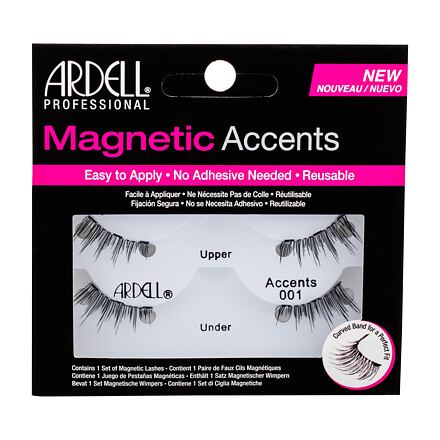 Ardell Magnetic Accents 001 dámské magnetické řasy odstín black