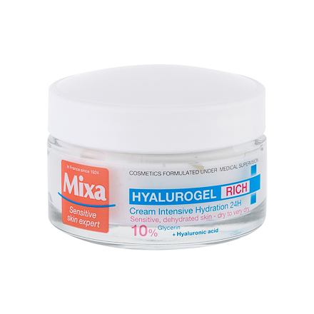 Mixa Hyalurogel Rich dámský hydratační krém pro citlivou suchou pleť 50 ml pro ženy