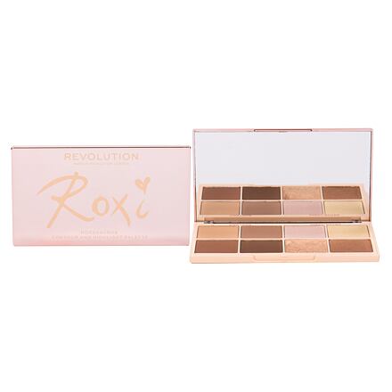 Makeup Revolution London Roxxsaurus Highlight & Contour paletka pro konturování a rozjasnění pleti 20 g