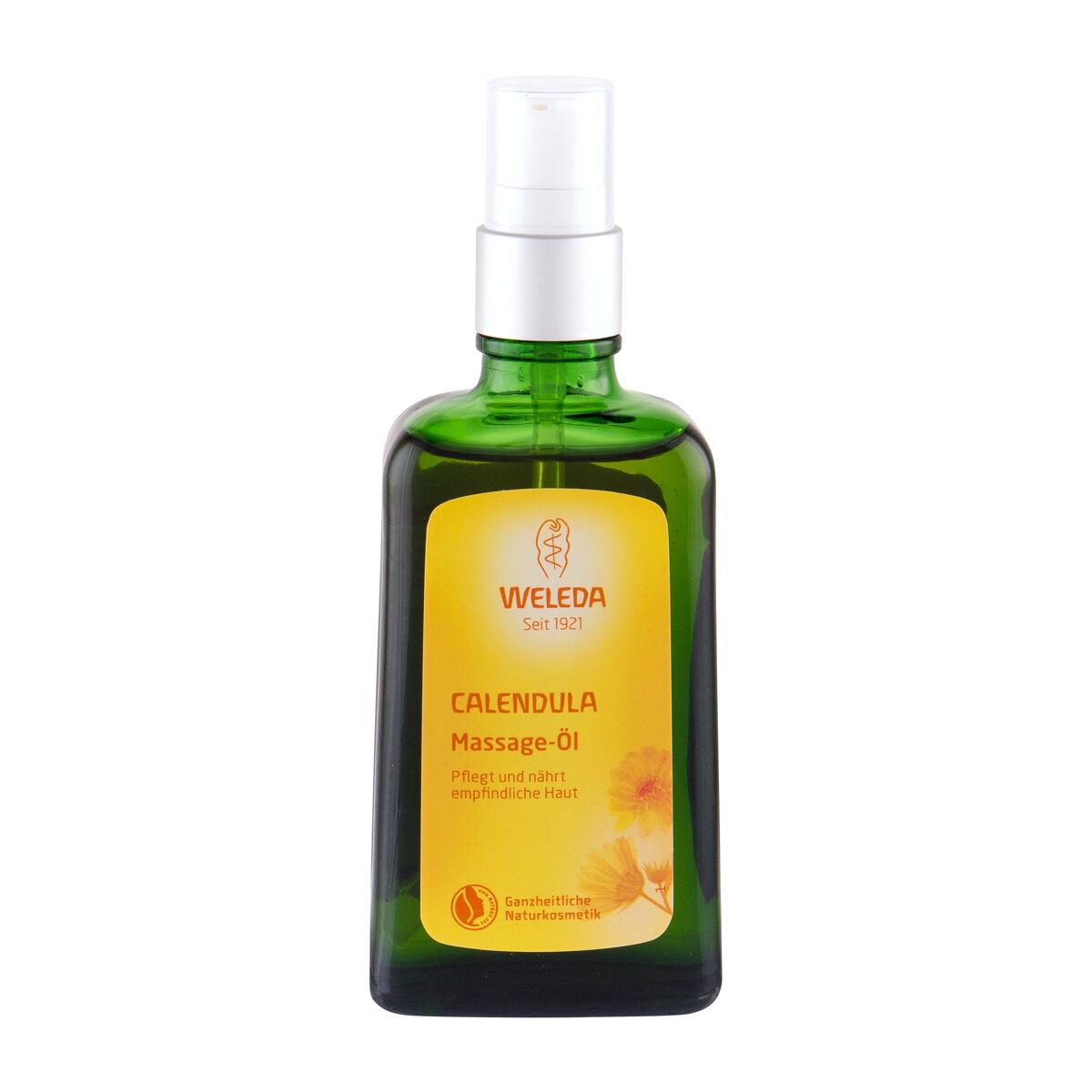 Weleda Calendula Massage Oil měsíčkový masážní olej pro citlivou pokožku 100 ml