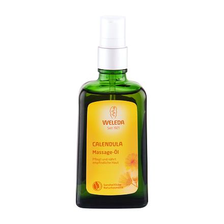 Weleda Calendula Massage Oil měsíčkový masážní olej pro citlivou pokožku 100 ml