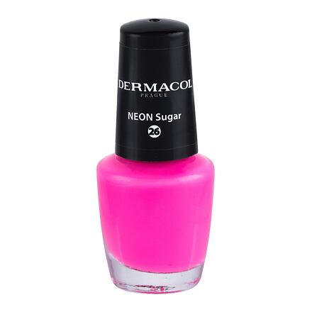 Dermacol Neon neonový lak na nehty 5 ml odstín růžová
