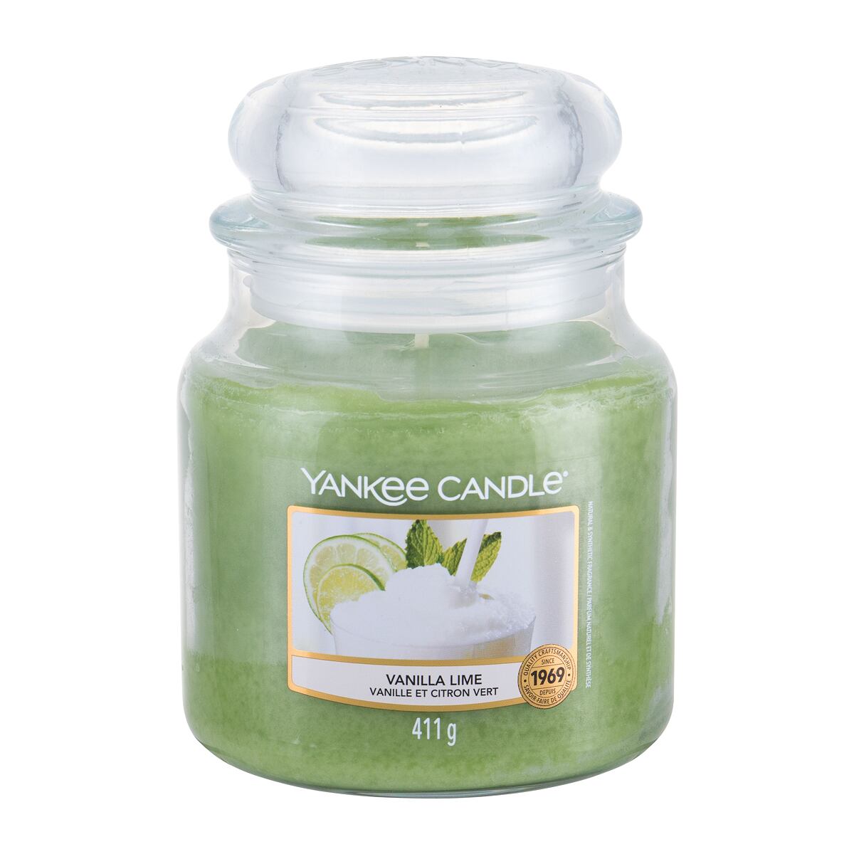 Yankee Candle Vanilla Lime vonná svíčka 411 g