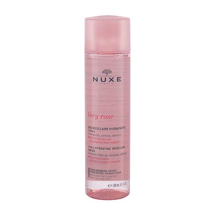 NUXE Very Rose 3-In-1 Hydrating dámská hydratační čisticí a odličovací micelární voda 200 ml pro ženy
