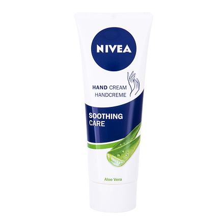 Nivea Hand Care Soothing Aloe Vera & Jojoba Oil dámský zklidňující krém na ruce s aloe vera 75 ml pro ženy