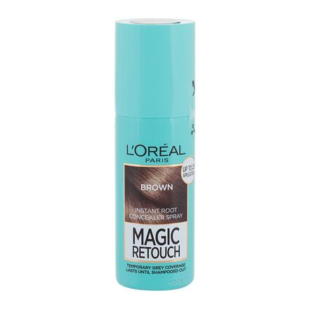 L'Oréal Paris Magic Retouch Instant Root Concealer Spray dámská sprej pro zakrytí odrostů 75 ml odstín hnědá pro ženy