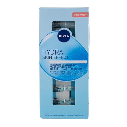 Nivea Hydra Skin Effect 7 Days Ampoule Treatment dámské hydratační pleťové sérum v ampulkách 7 ml pro ženy
