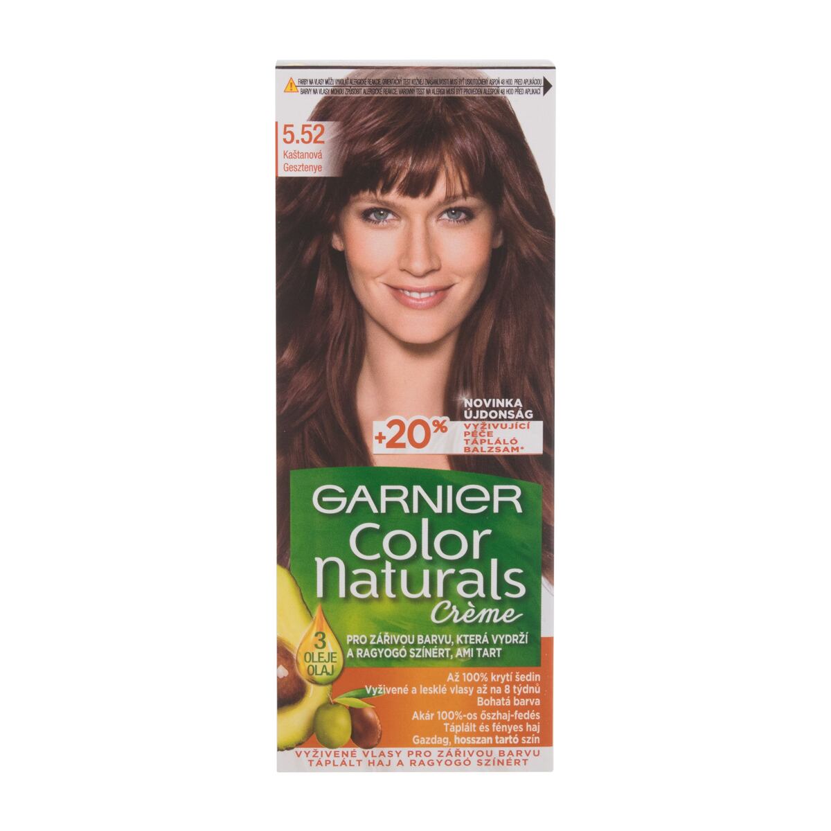 Garnier Color Naturals Créme dámská permanentní zářivá barva na vlasy 40 ml odstín hnědá pro ženy