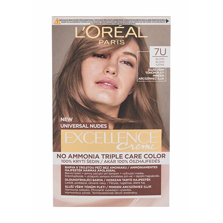 L'Oréal Paris Excellence Creme Triple Protection No Ammonia dámská barva na vlasy na všechny typy vlasů 48 ml odstín hnědá pro ženy
