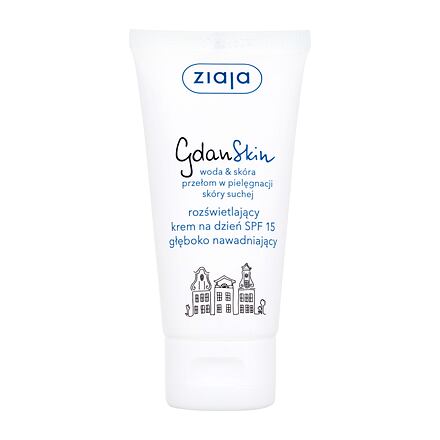 Ziaja GdanSkin Day Cream SPF15 dámský rozjasňující a hydratační krém 50 ml pro ženy