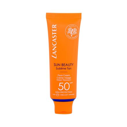 Lancaster Sun Beauty Face Cream SPF50 unisex opalovací krém na obličej 50 ml unisex