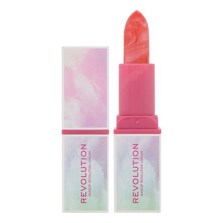 Makeup Revolution London Candy Haze Lip Balm dámský mramorovaný balzám na rty 3.2 g odstín affinity pink