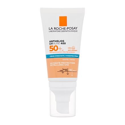 La Roche-Posay Anthelios Ultra Protection Hydrating Tinted Cream SPF50+ dámský voděodolný tónující hydratační opalovací krém na obličej 50 ml pro ženy