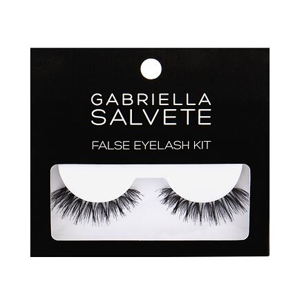 Gabriella Salvete False Eyelash Kit dámské odstín black sada: umělé řasy 1 pár + lepidlo na řasy 1 g