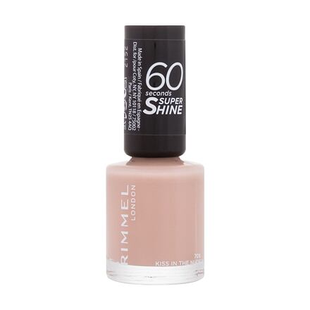 Rimmel London 60 Seconds Super Shine rychleschnoucí lak na nehty 8 ml odstín béžová