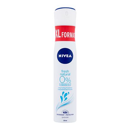 Nivea Fresh Natural 48h dámský deodorant ve spreji bez obsahu hliníku 200 ml pro ženy