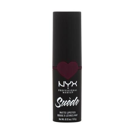 NYX Professional Makeup Suède Matte Lipstick dámská matná rtěnka 3.5 g odstín fialová