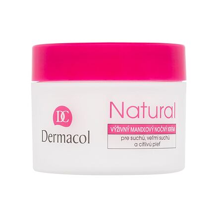 Dermacol Natural Almond dámský noční pleťový krém na suchou pleť 50 ml pro ženy