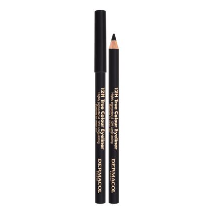 Dermacol 12H True Colour dámská tužka na oči 0.28 g odstín černá