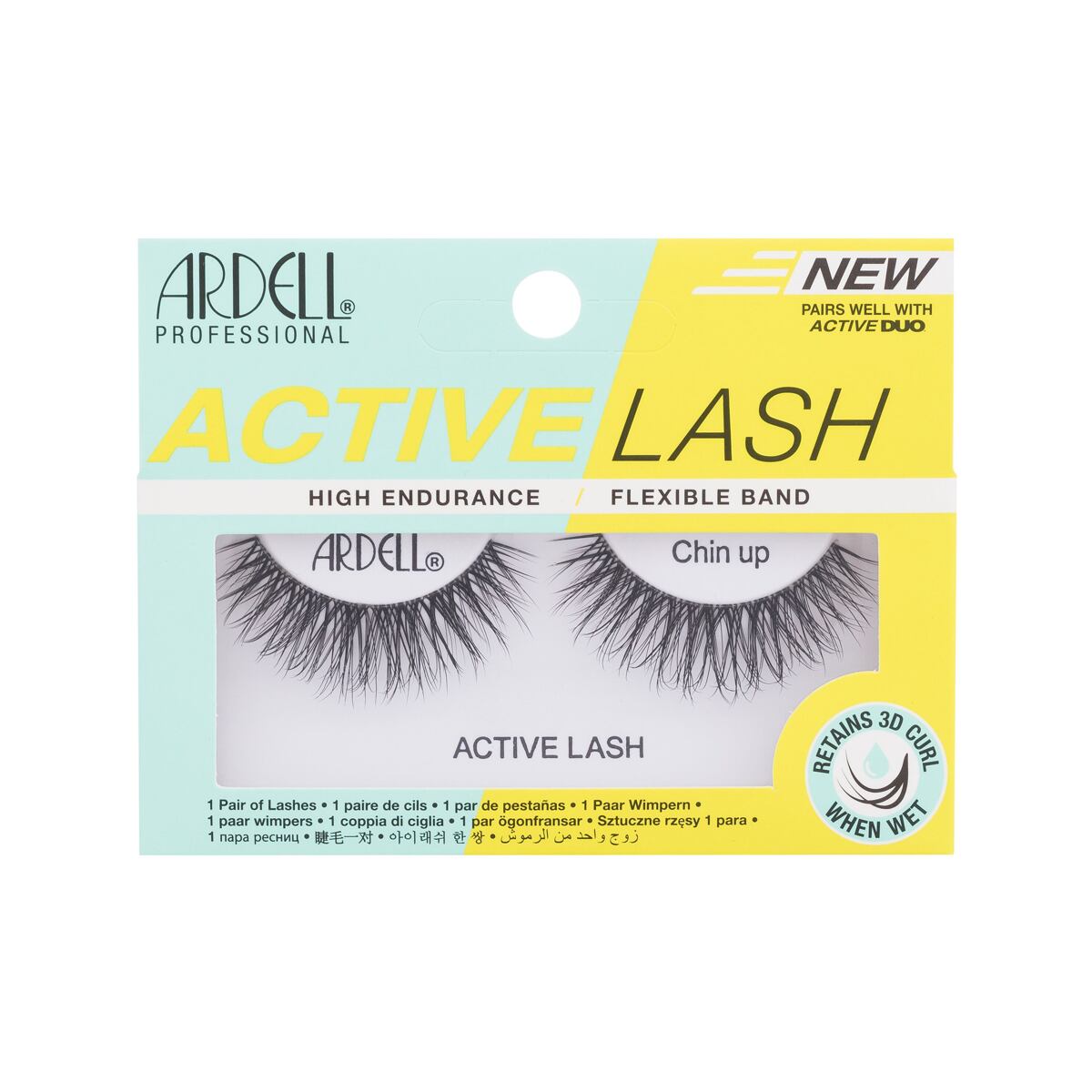 Ardell Active Lash Chin Up dámské umělé řasy pro aktivní způsob života a sport odstín black