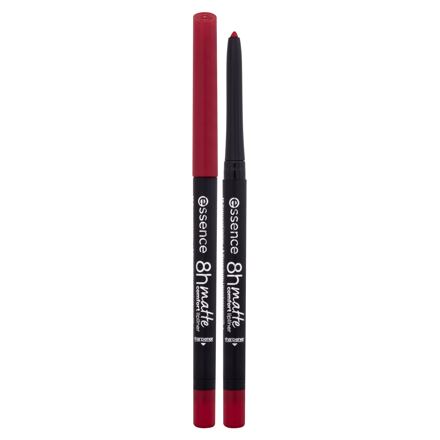 Essence 8H Matte Comfort dámská dlouhotrvající tužka na rty s matným efektem 0.3 g odstín červená