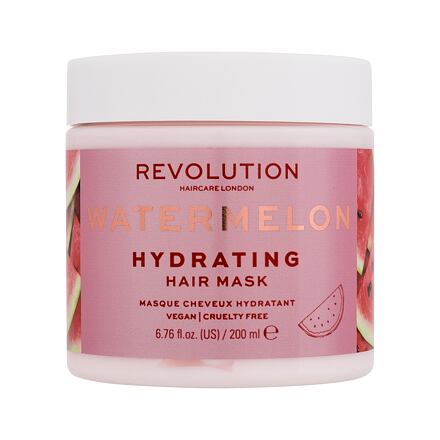 Revolution Haircare London Watermelon Hydrating Hair Mask dámská hydratační maska na vlasy 200 ml pro ženy
