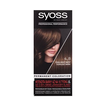 Syoss Permanent Coloration dámská permanentní barva na vlasy 50 ml odstín hnědá pro ženy poškozená krabička