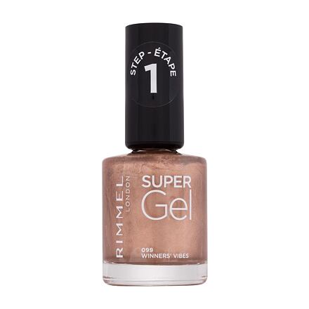 Rimmel London Super Gel STEP1 gelový lak na nehty 12 ml odstín hnědá