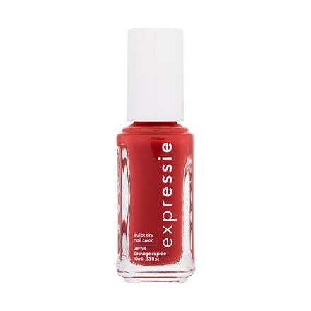 Essie Expressie Word On The Street Collection rychleschnoucí lak na nehty 10 ml odstín červená