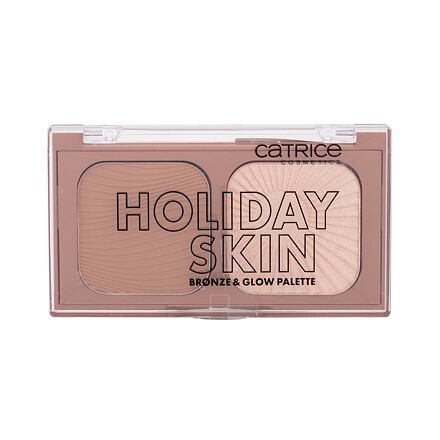Catrice Holiday Skin Bronze & Glow Palette paletka s bronzerem a rozjasňovačem 5.5 g odstín 010