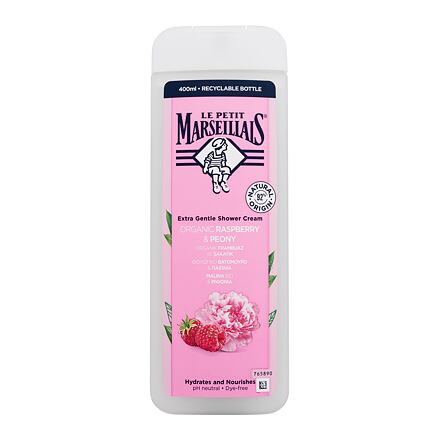 Le Petit Marseillais Extra Gentle Shower Cream Organic Raspberry & Peony unisex hydratační a vyživující sprchový krém 400 ml unisex