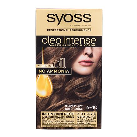 Syoss Oleo Intense Permanent Oil Color dámská permanentní olejová barva na vlasy bez amoniaku 50 ml odstín hnědá pro ženy poškozená krabička