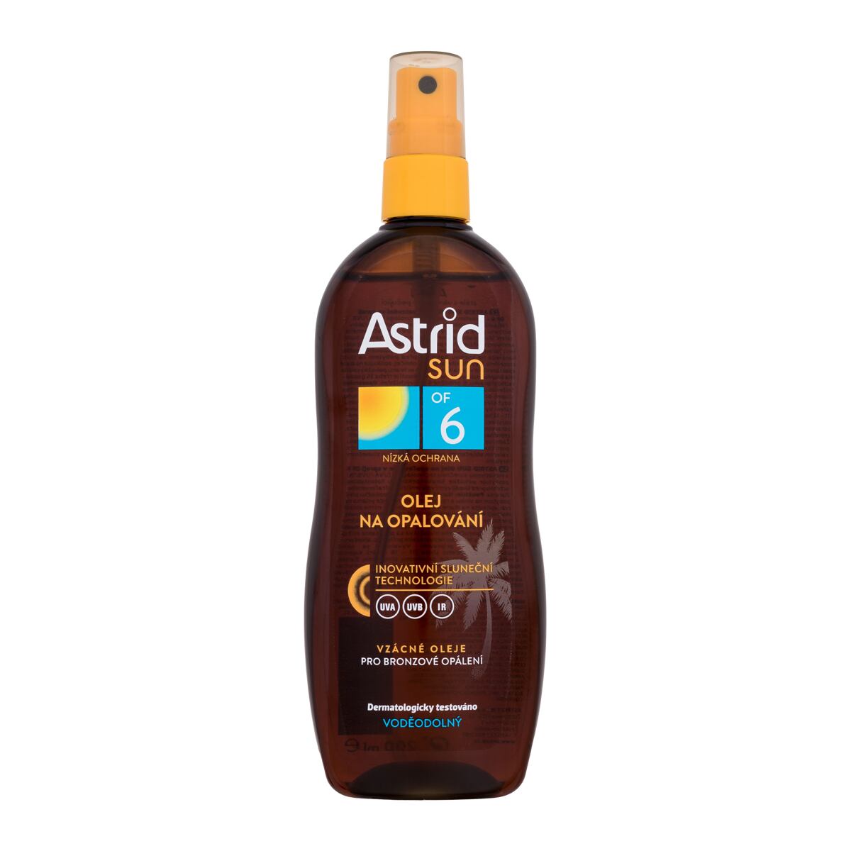 Astrid Sun Spray Oil SPF6 unisex voděodolný olej na opalování ve spreji 200 ml