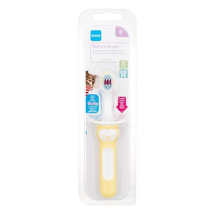 MAM Baby´s Brush 6m+ Yellow klasický zubní kartáček