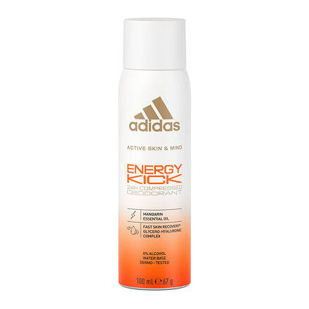 Adidas Energy Kick dámský deodorant s energizující vůní mandarinky 100 ml pro ženy