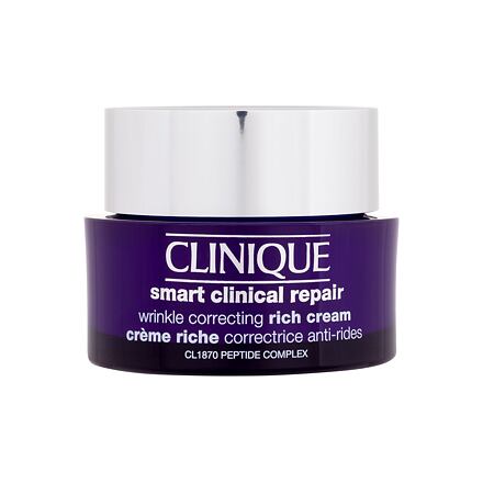Clinique Smart Clinical Repair Wrinkle Correcting Rich Cream dámský hydratační denní pleťový krém proti vráskám 50 ml pro ženy