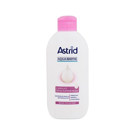 Astrid Aqua Biotic Softening Cleansing Milk dámské zjemňující čisticí mléko pro suchou a citlivou pleť 200 ml pro ženy