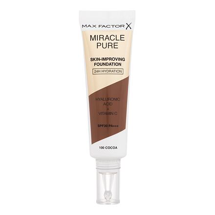 Max Factor Miracle Pure Skin-Improving Foundation SPF30 pečující hydratační make-up 30 ml odstín 100 Cocoa